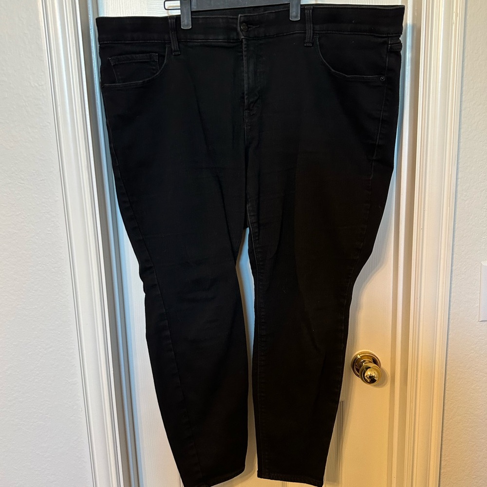 High Waisted Black Skinny Jeans with Built In Warmth (fleece lined)